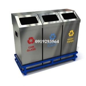 thùng rác inox 304